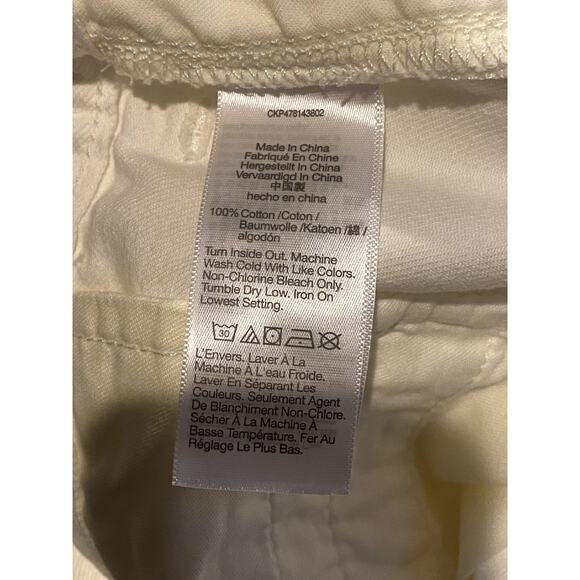 NWT Madewell High Rise 90s Pleated Cotton Jean Shorts Slash Pockets 31 White - Picture 8 of 15